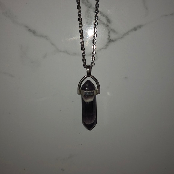 Unknown Brand - Amethyst Pendant Necklace (NWOT) - Picture 1 of 4